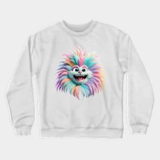 Crazy happy fluffball. Crewneck Sweatshirt